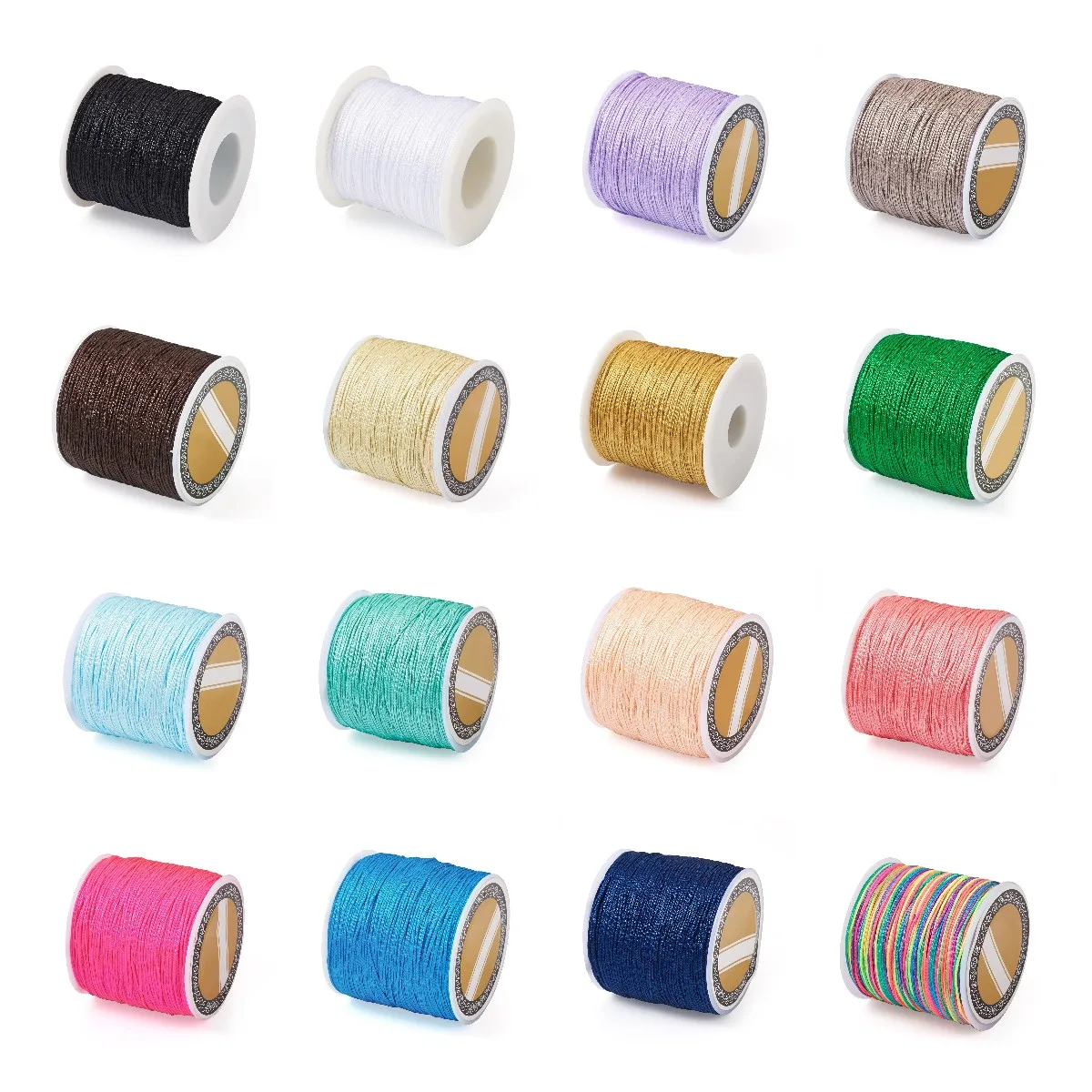 

100m 0.8mm Nylon Thread Cord Satin Rattail Cord String For DIY Jewelry Making Beading Braided Bracelets Findings