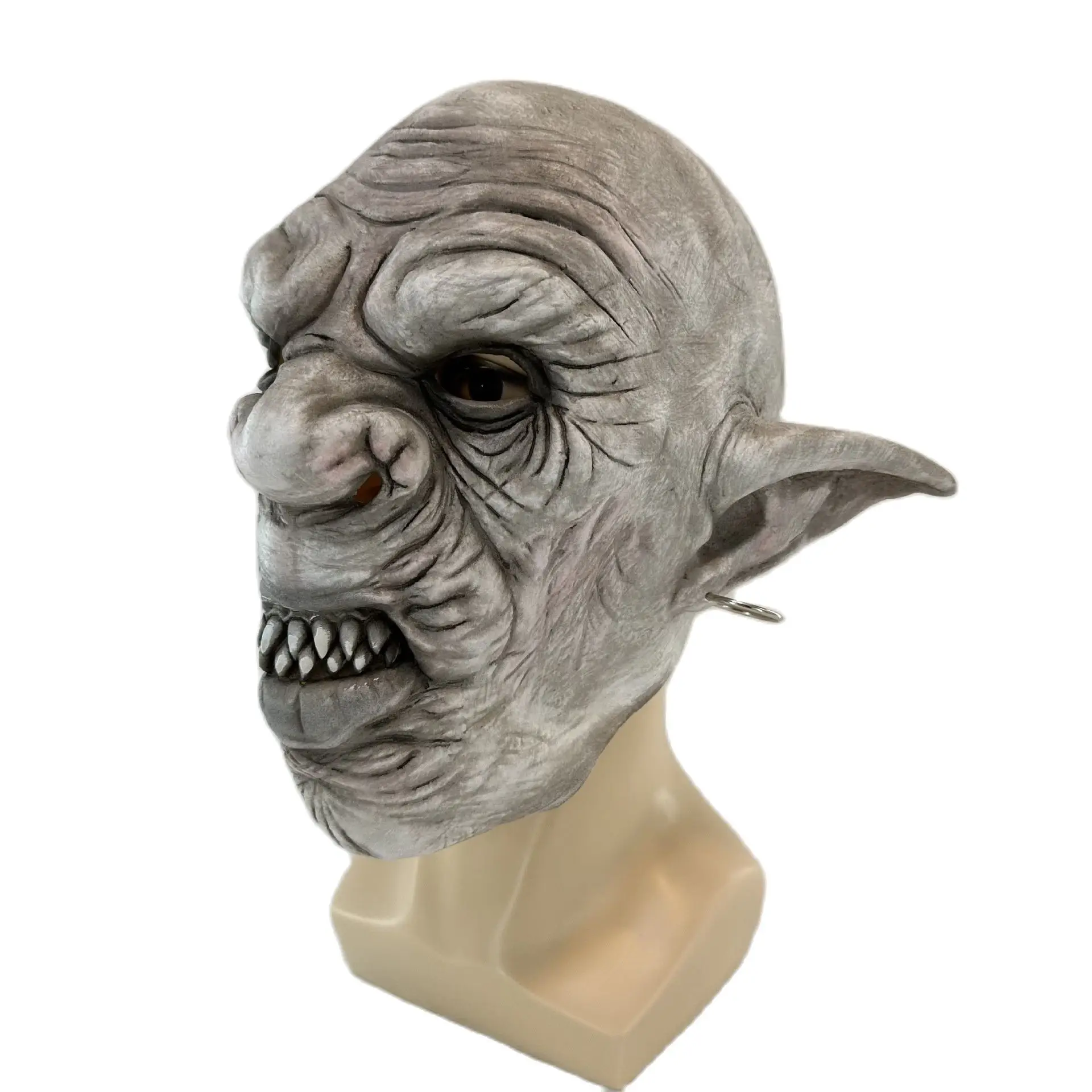 Anime Halloween Goblin Cosplay latex headgear horror mask prom haunted house secret room dress up props For Men Women Cos