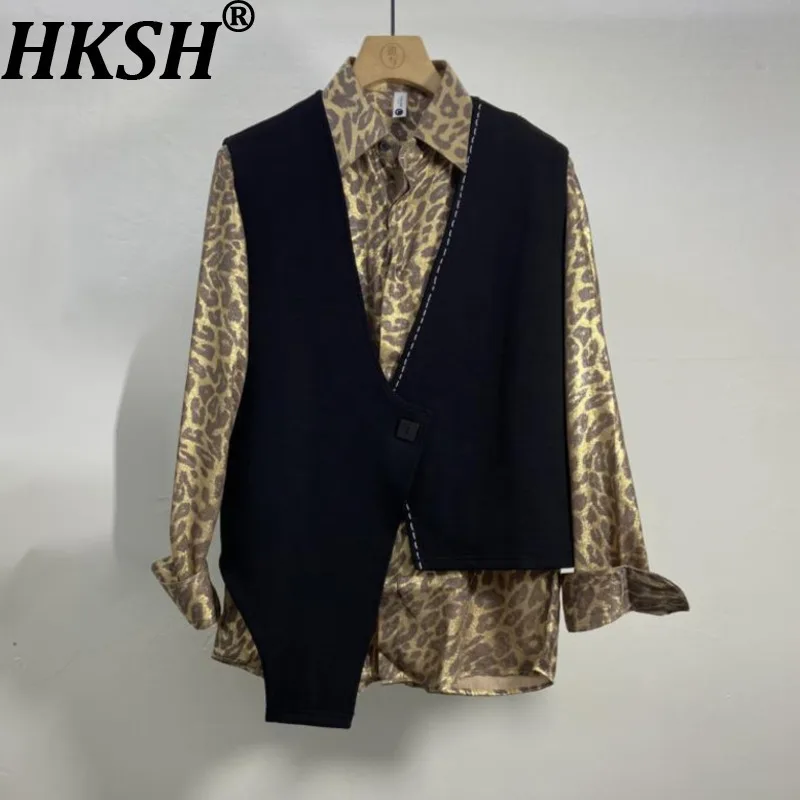 

HKSH весна осень новая мужская Yamamoto темный стиль дизайн жилет без рукавов элитный жилет нестандартной формы модные элегантные топы HK13193