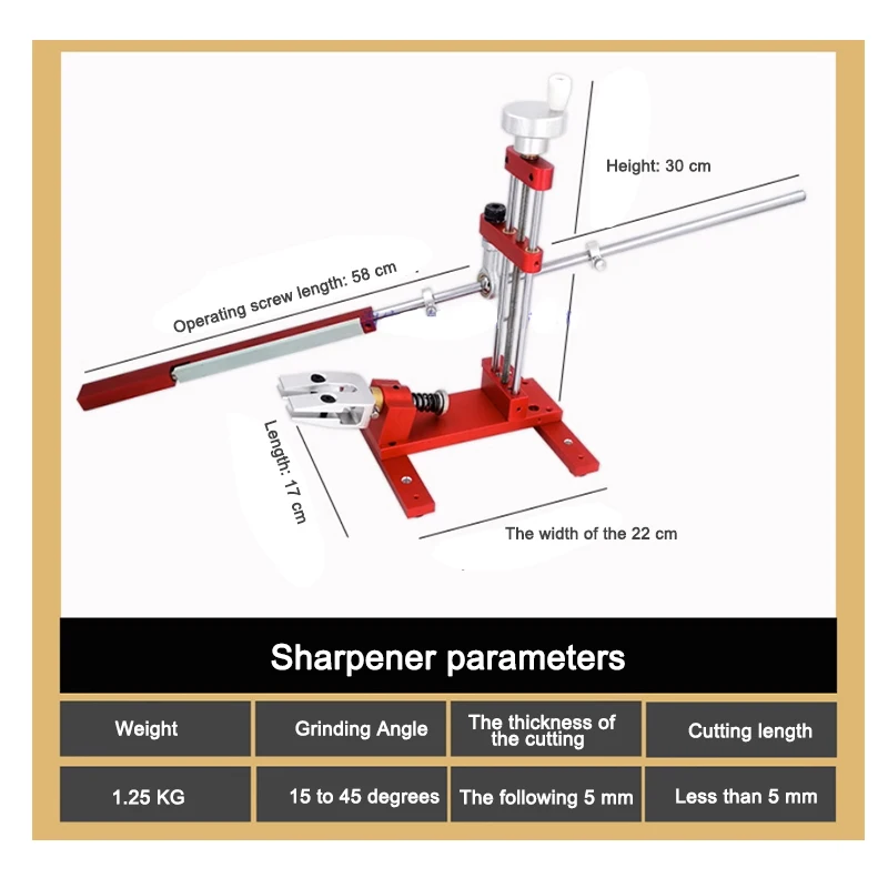 Aluminum Alloy Fixed Angle Sharpener Adjustable Reversible - Professional Household Stone Polishing Machine for Planer Blade