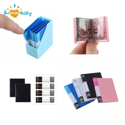 1:12 Dollhouse Miniature Writing Board Clip Notebook File Folder Stationery Board Toys Office Desk Simulation Folder Model Decor