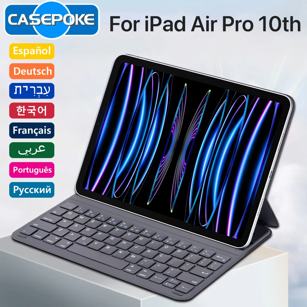 

New Magic Bluetooth Keyboard For iPad A16 2025 Case 10 Gen 11th Air 4 5 6 Pro 11 12.9 2018-2022 Air 13 M3 iPad Case Tablet Stand
