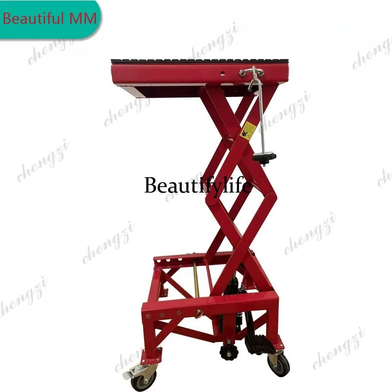 

M138 300LB Capacity Portable Motorcycle Lift Stool Garden Tool Lifting Equipment For Motorcycle Maintenance