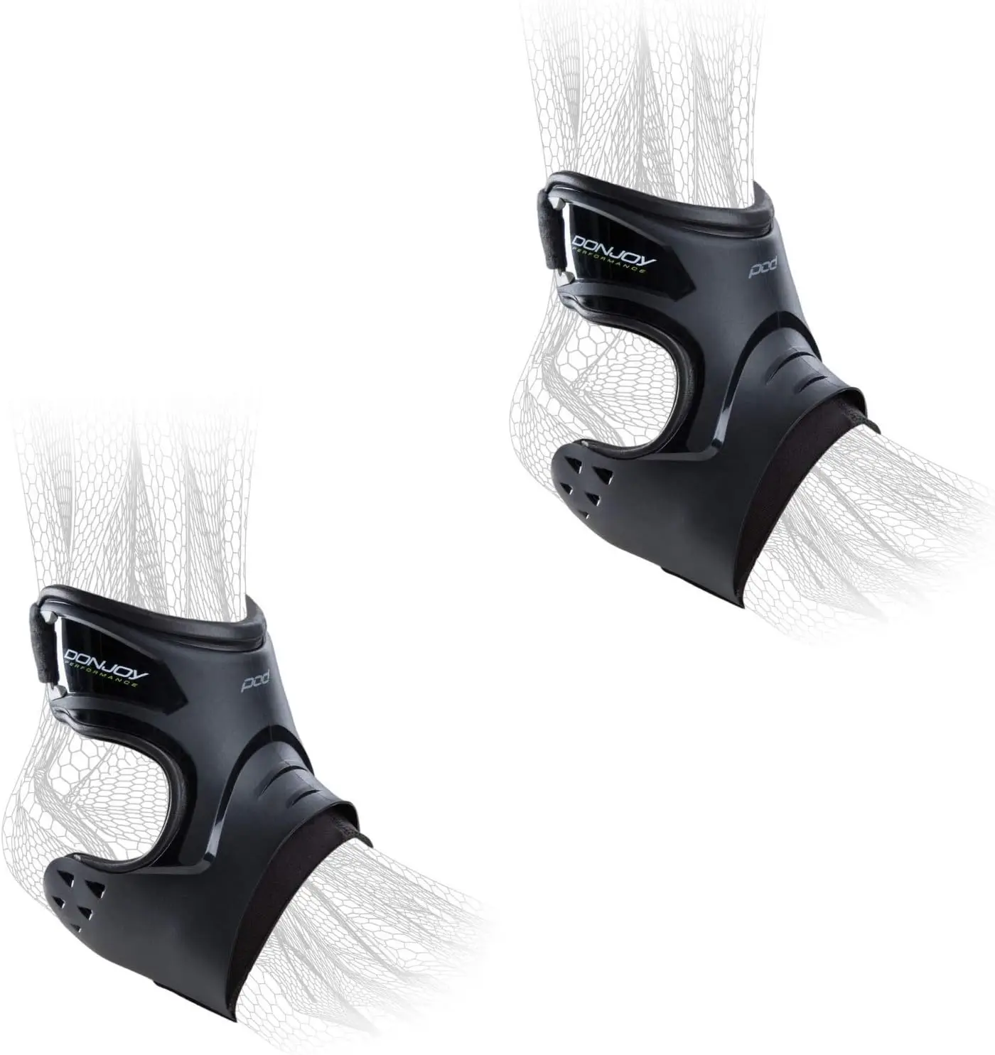 

DonJoy Performance POD Ankle Brace Pair Right and Left Black Medium Value Bundle
