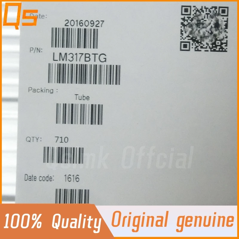 جديد الأصلي LM317 LM317BTG TO-220 رقاقة منظم خطي قابل للتعديل + 1.2 / 37 فولت / 1.5A