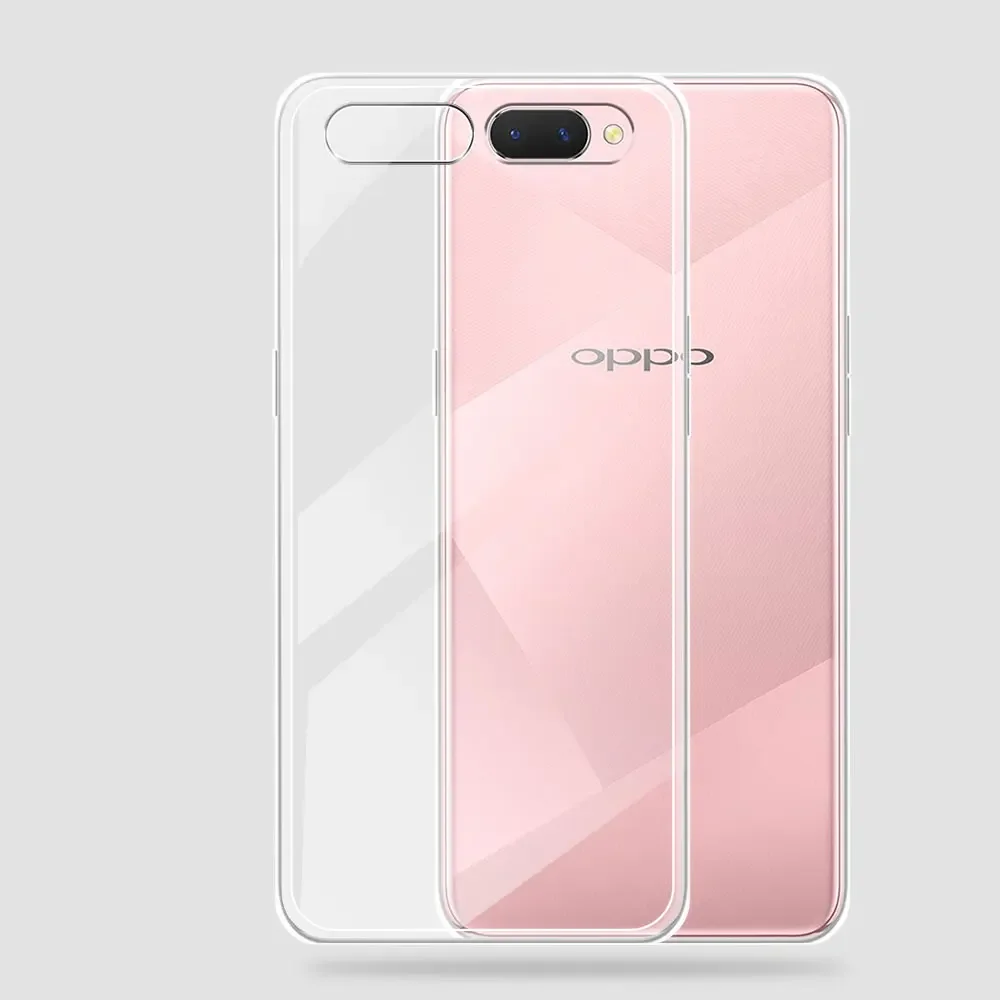 For Oppo A3S Oppo A5 Case Clear Silicone Soft Protect Coque Cover Oppo AX5 A5S AX5S Phone Case or Oppo A8 A7 AX7 Oppo A12E Funda