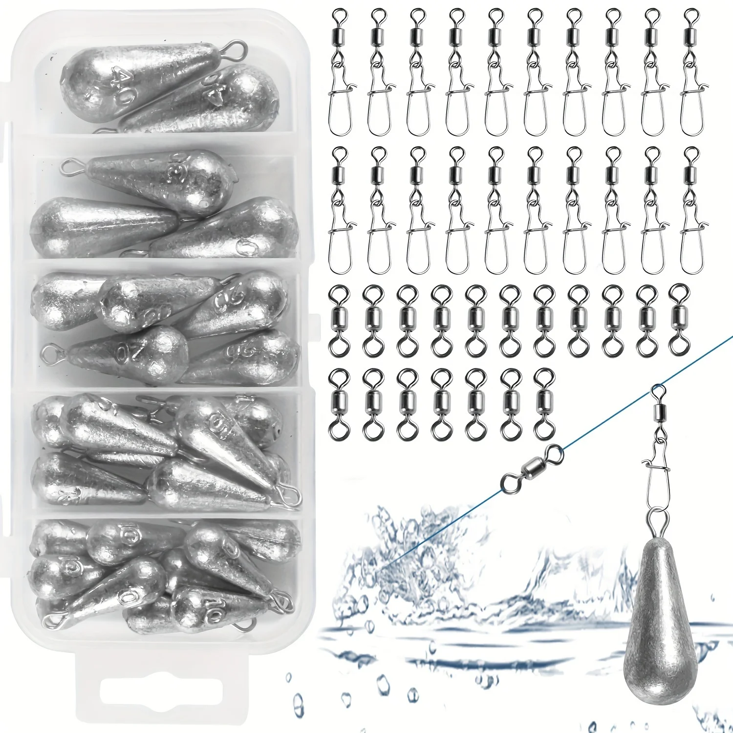 66 шт. грузила для рыбалки и н – обзор и цена Fishing Equipment Set