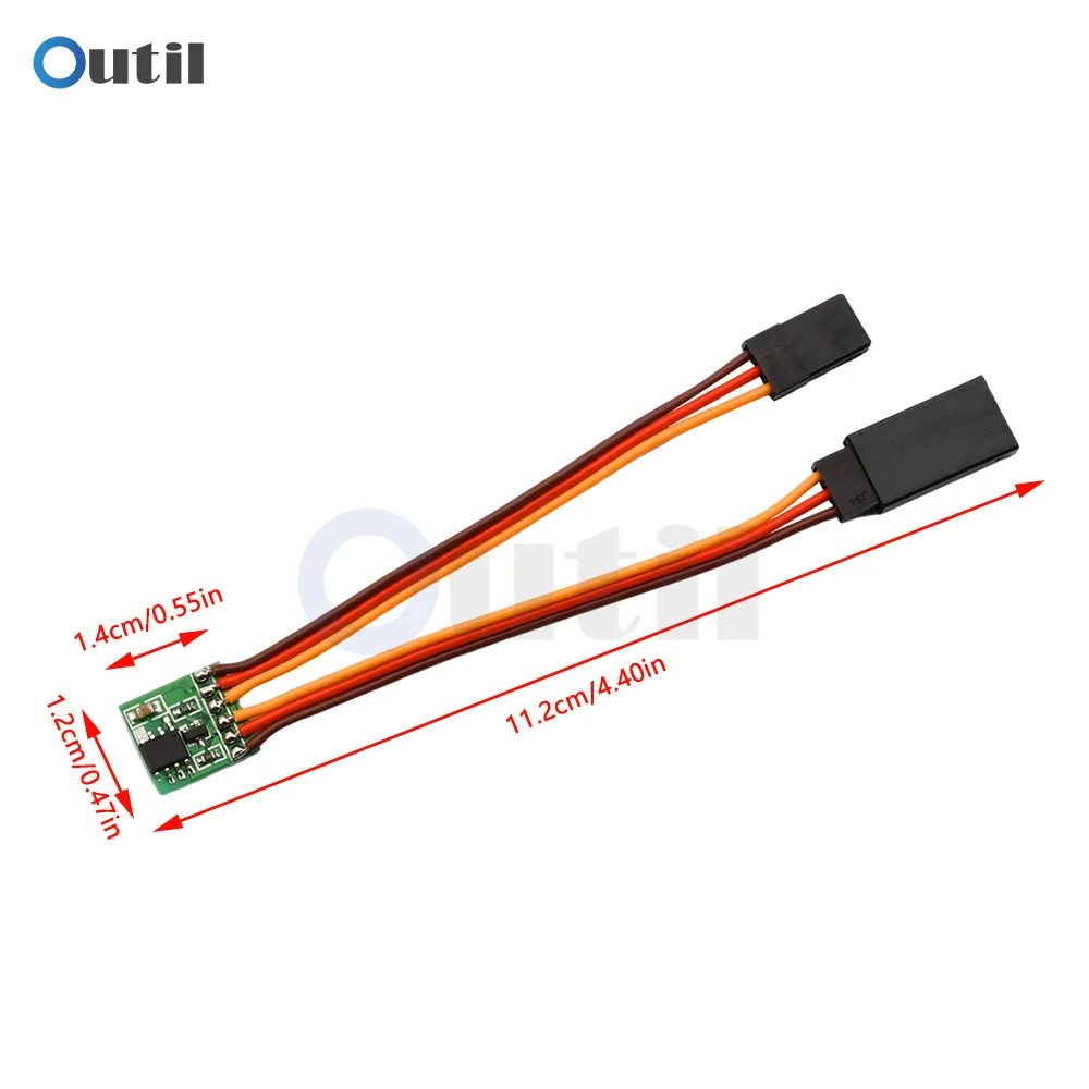 4-6V 3.6-24V Servo Inverter 5A High-voltage 2A Low-voltage Aerial Model Drone Robot Control Board Servo Inverter Signal Module