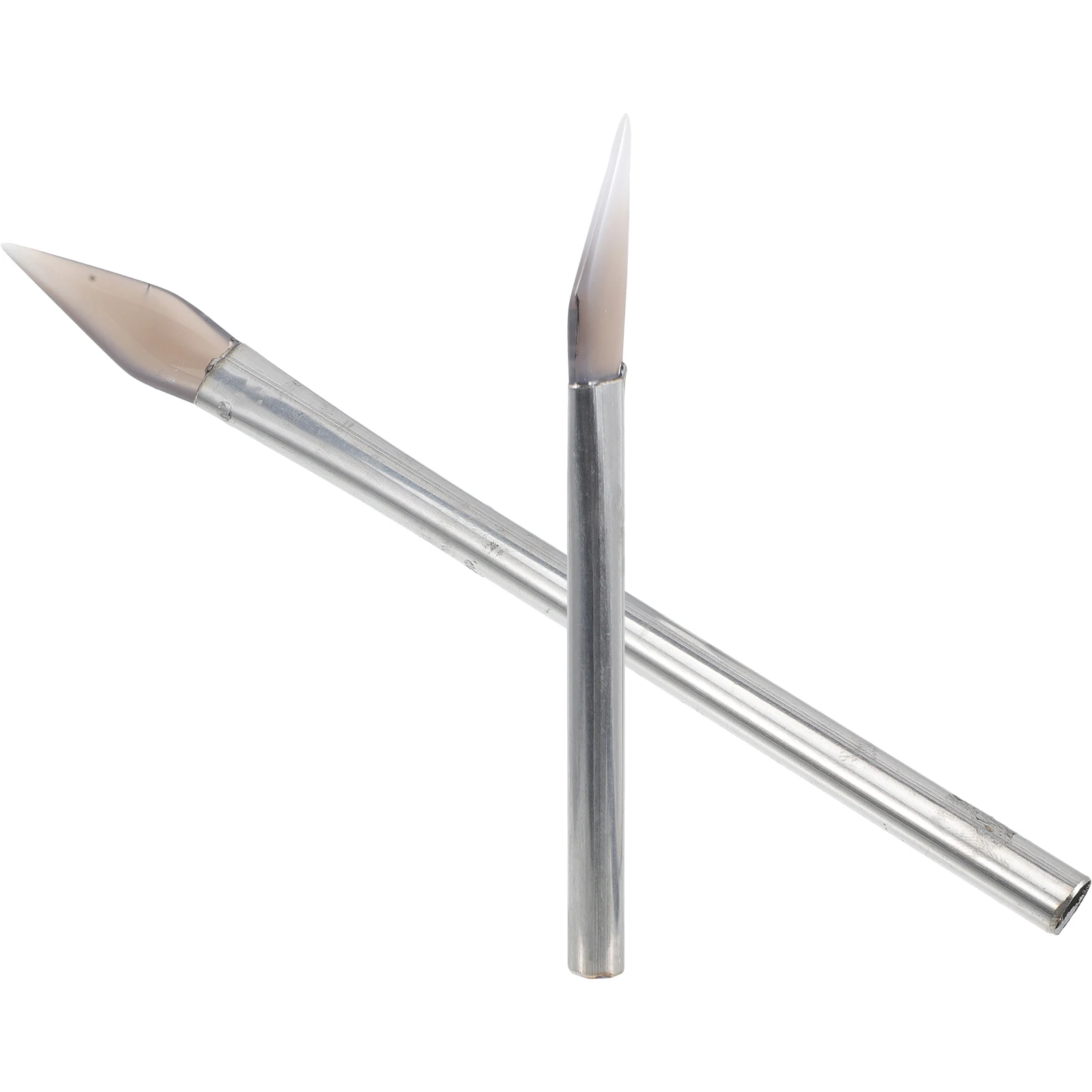 

2 pcs Agate Smooth Knife Tools Jewelry Making Polishing Supplies Smoothing Handle Agate Jewelry Smoothing Tool Design