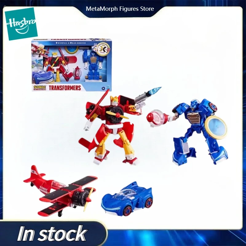 

Original Hasbro Transformation Toy SONIC THE HEDGEHOG BLUE BOOSTER WINGTAIL Anime Figure Model Hobby Collection Models Toys