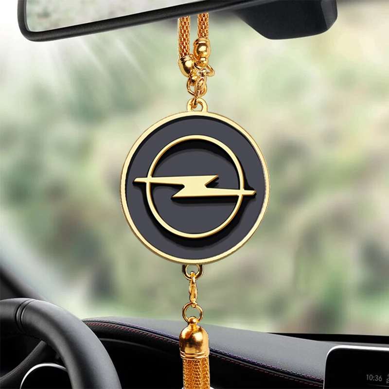 Car Emblem Interior Rearview Mirror Pendant Decoration For OPEL Tigra Twintop Zafira Adam Karl Combo Meriva Agila Omega Signum