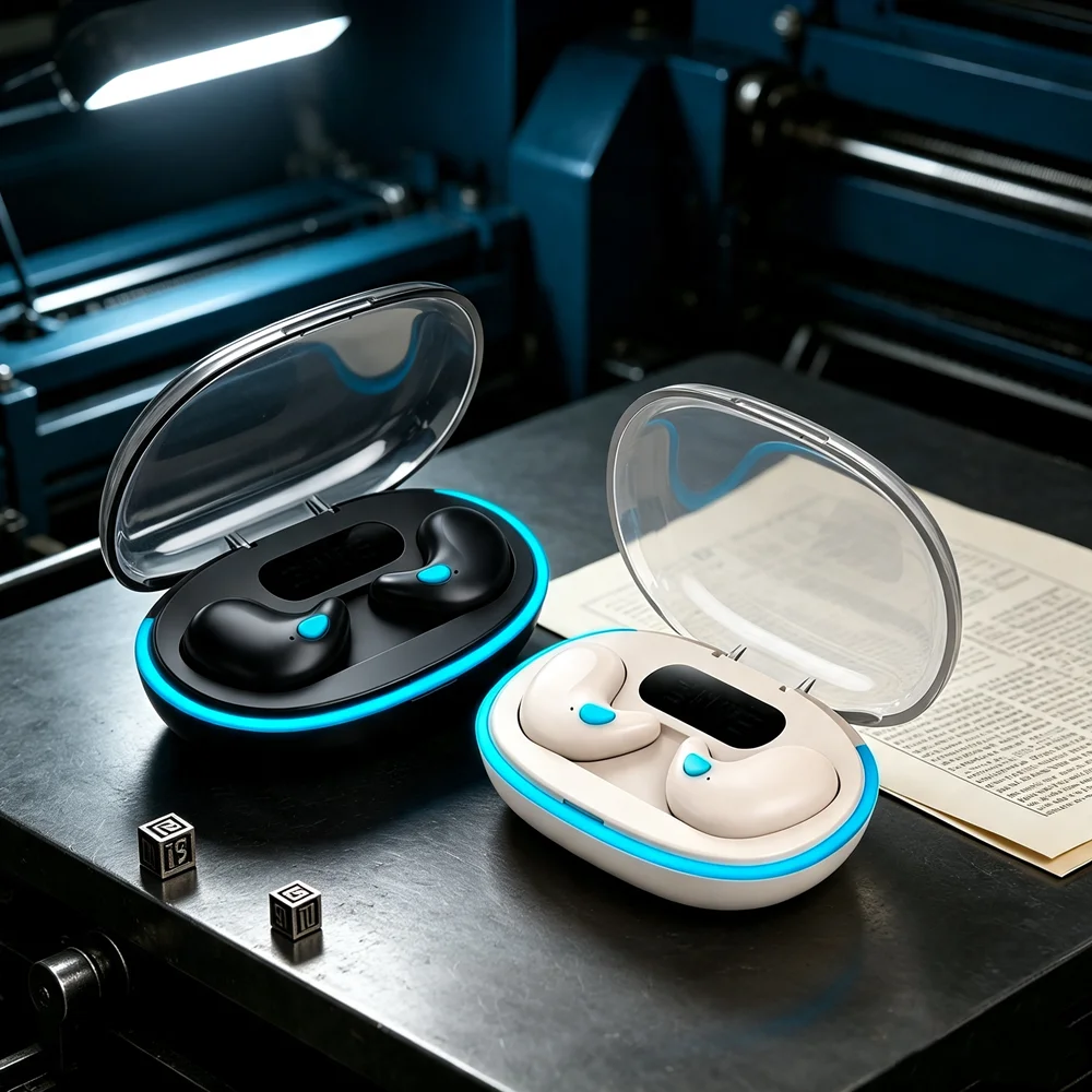 TWS Wireless Earbuds Fone Bluetooth Headphones Professional Wireless Bluetooth Headset Feature Adjustable Bands for A Custom Fit