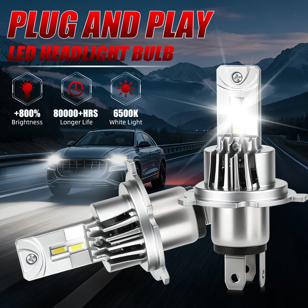 H4 Led Powerful Lig…