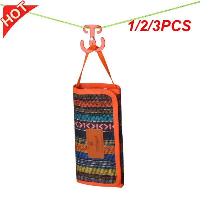 1/2/3PCS Clothesline Buckle Durable Oxidation Pendant Aluminum Alloy Home Storage Rope Buckle Round Light Outdoor Storage