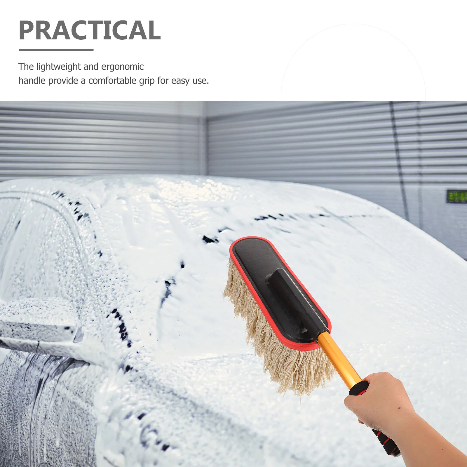 

Cotton Thread Wax Brush Soft Telescopic Adjustable Car Cleaning Brush for Exterior Interior Vehicle Maintenance