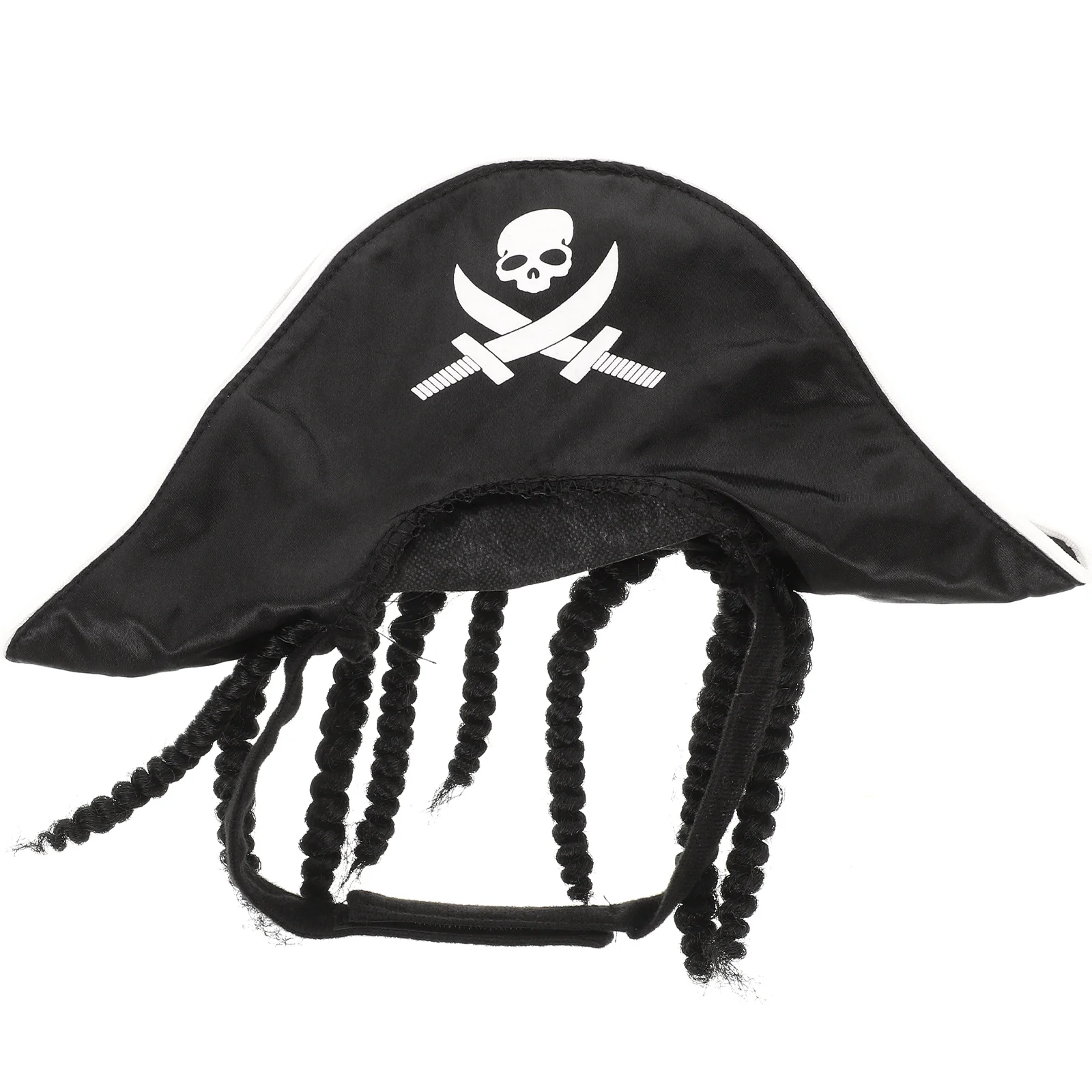 

Pet Pirate Hat Dog Costume Wigs Cosplay Halloween Party Supplies Small Dress Lightweight Durable Material Role Playing Set
