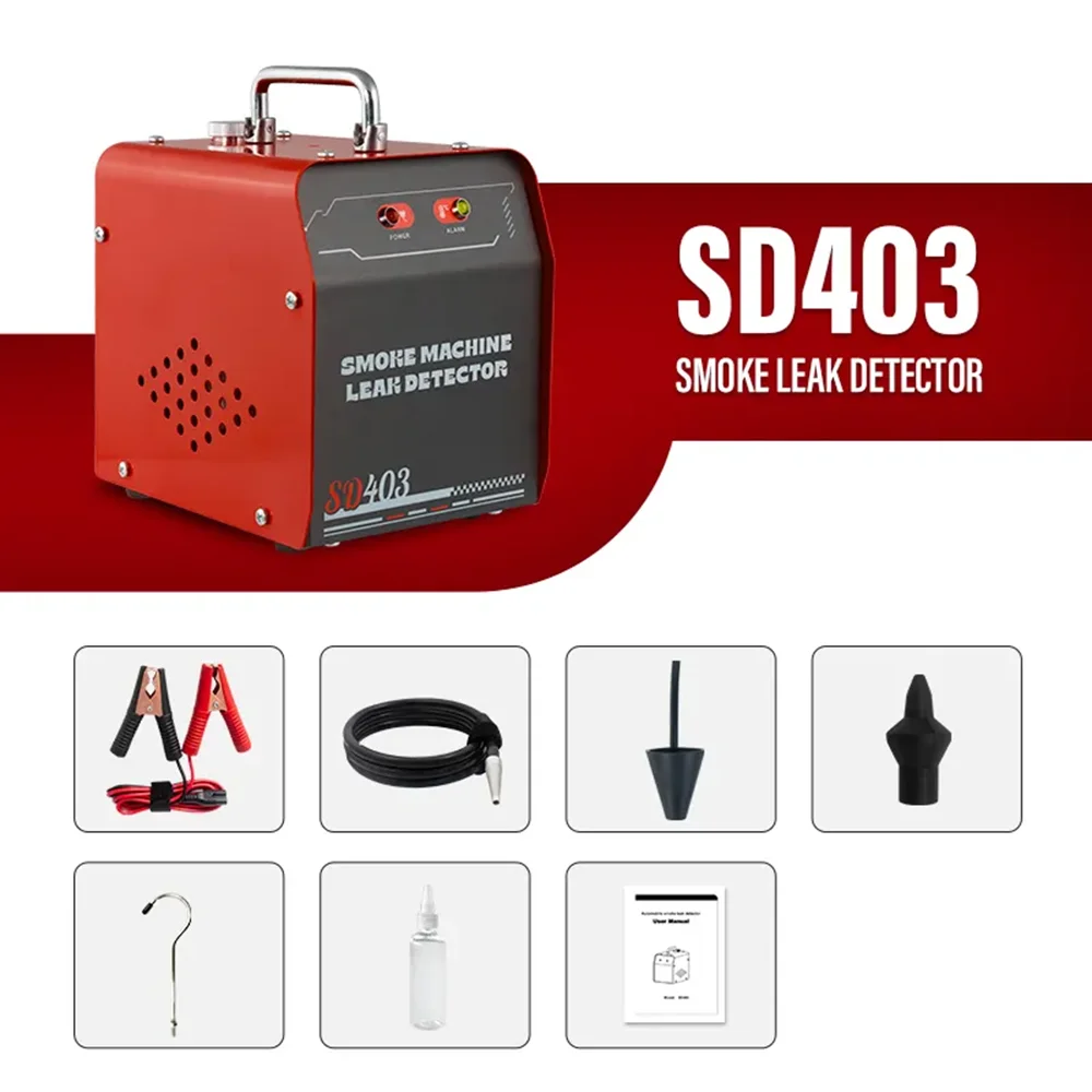 

Automotive Smoke Machine Air Pressure Leak Detector for Car Trucks EVAP Pipe Smoke Leakage Analyser SD403 SD404 SD405 SD407
