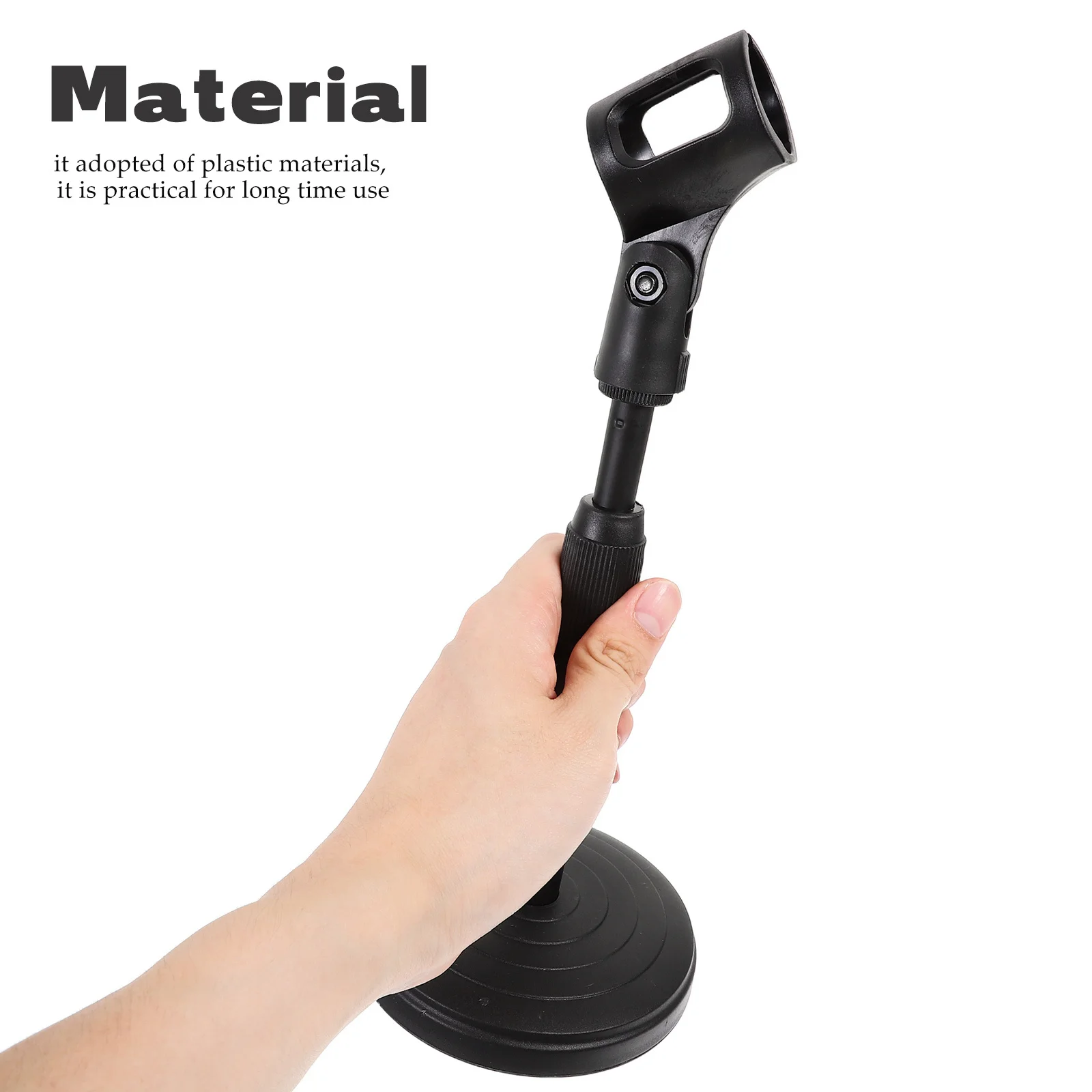 

Desktop Mic Stand with Adjustable Arm Secure Clip for Microphone Easy Setup for Studio Conference Use Mic Stand