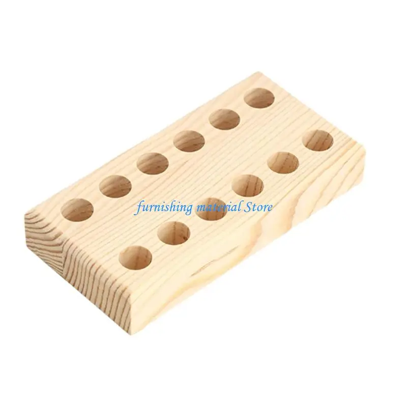 

Y5GD Wooden Tool Holder With Multiple Slots For Organizing Pliers Wrenches Rack