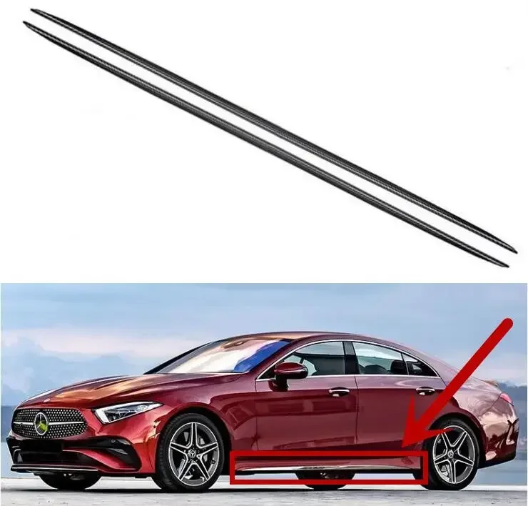 

Комплект юбок для боковой двери, 2 шт., чехол для губ для Mercedes-Benz W257 CLS450 CLS300 CLS350 2018 2019 2020 2021 2022