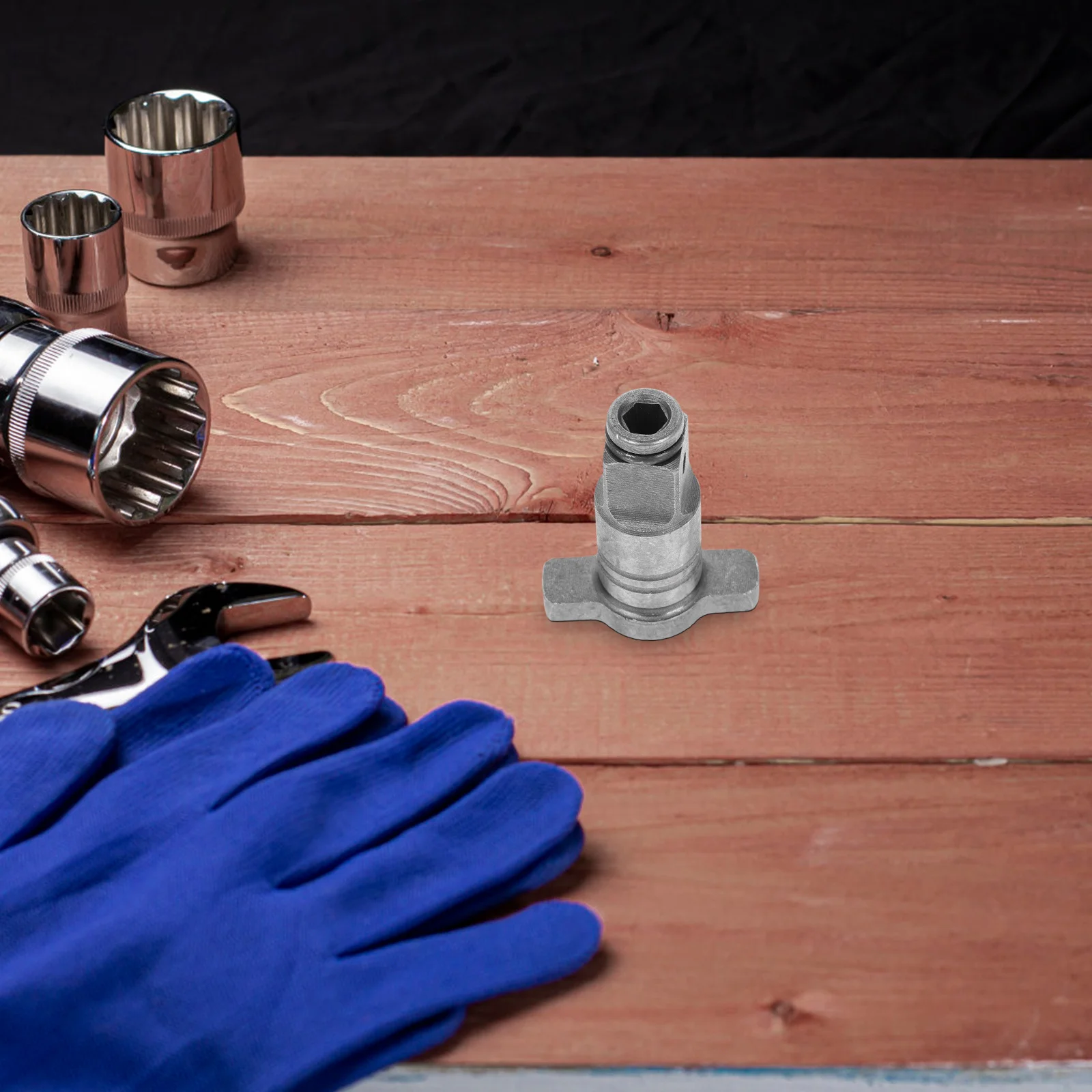 

Electric Wrench Conversion Head Alloy Steel Square Shaft T-Shaped Adapter Snap Ring Design Universal Fit for Power Wrench