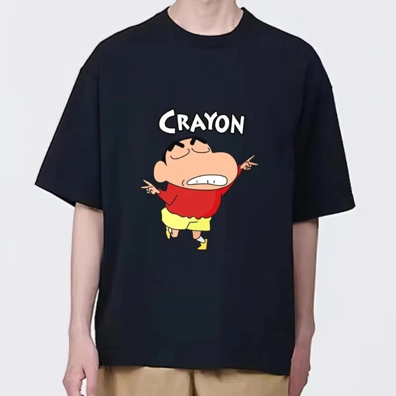 

Аниме Crayon Shin-shirt Спортивные футболки для мужчин Женские футболки на лето Новые футболки Удобные повседневные спортивные забавные топы