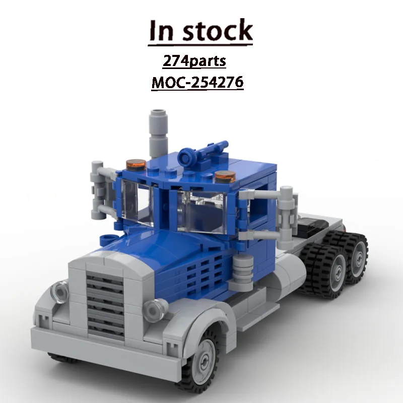 

Конструктор MOC-254276: Грузовик-полуприцеп City Mini Flathead, 274 детали, креативный набор MOC, подарок на день рождения для мальчиков и детей