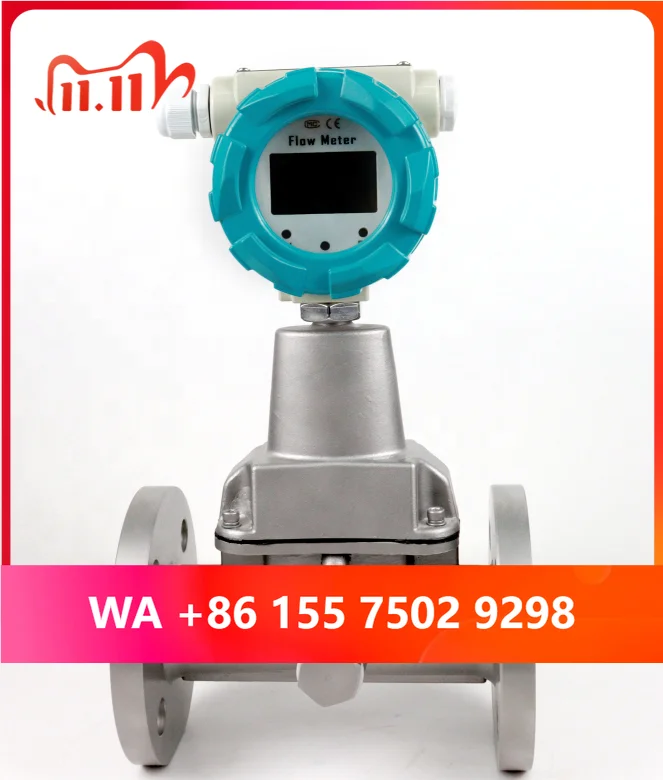 Air Natural Bio Flow Measurement Shedding Flow Meter Pression Flowmeter Spiral Flowmeter