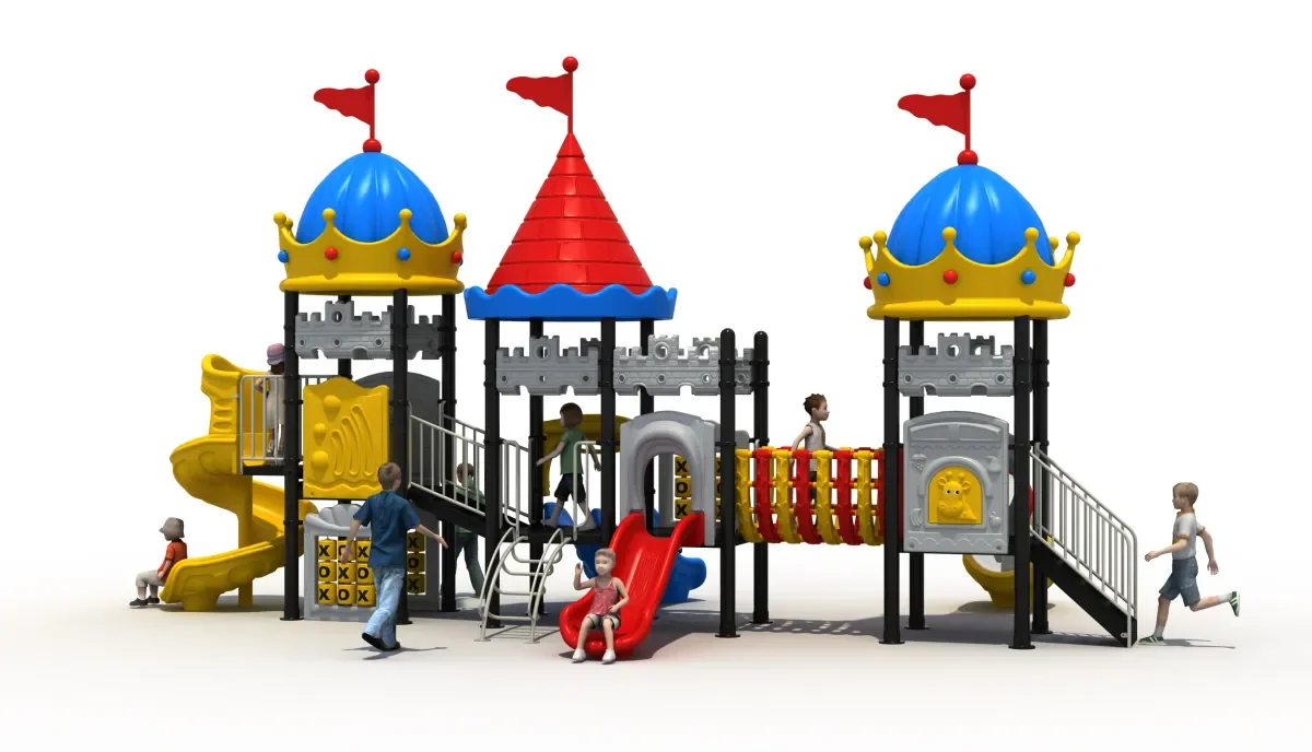 Children's Outdoor Playground Equipment-Steel & Plastic Construction Eco-friendly Plastic Slide For Schools
