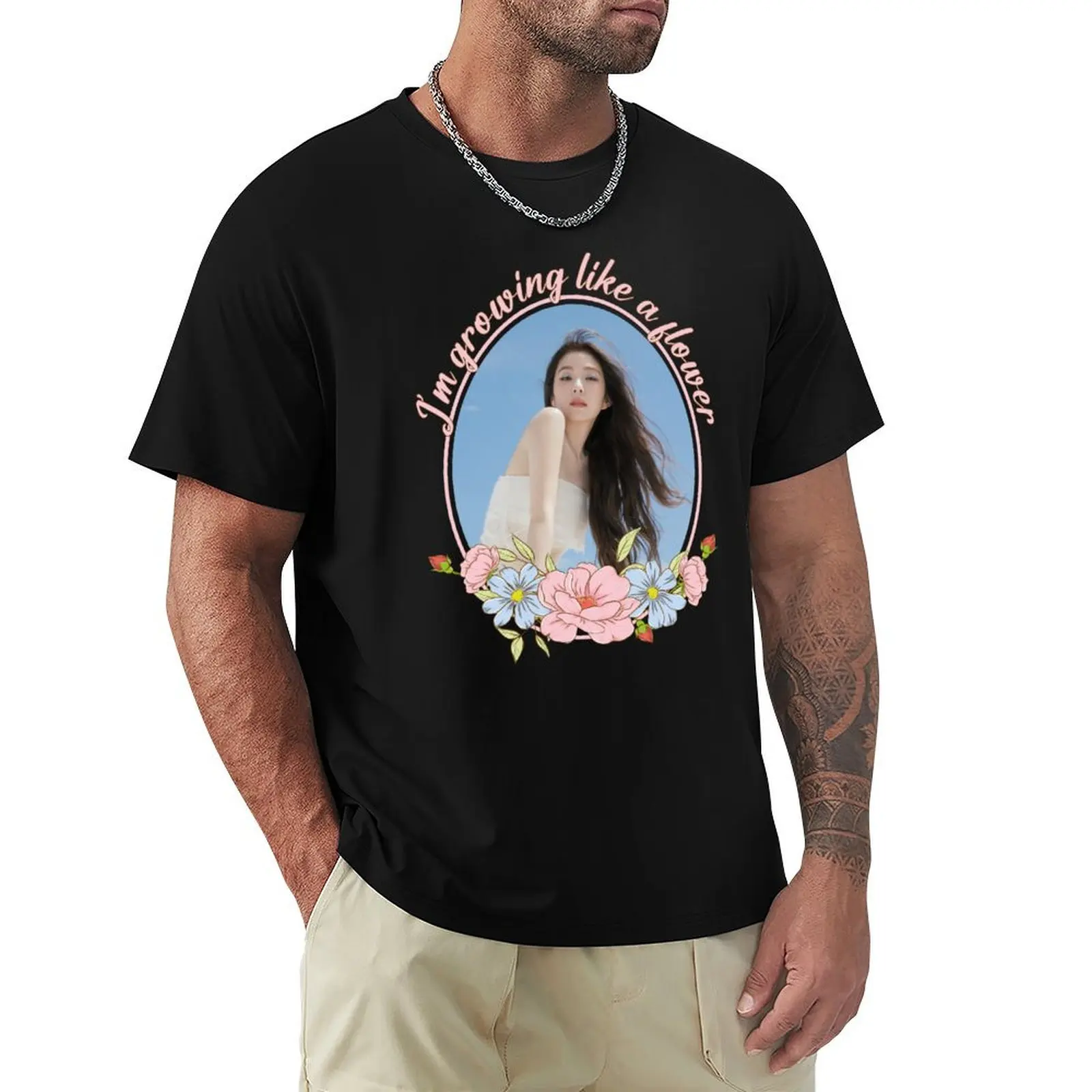 

IRENE LIKES A FLOWER T-Shirt cute tops cotton graphic tees plus size clothes men clothings