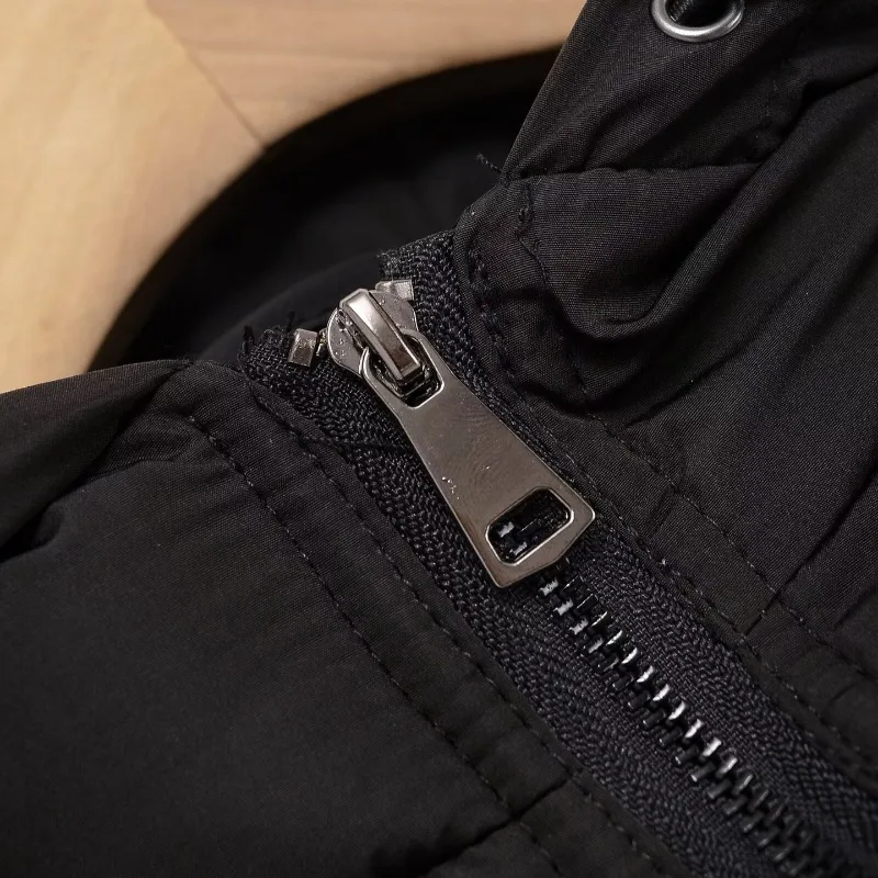 FRAYA LAB 2026 Herbst Neue frauen Casual Mode Schlank Stretch Stoff Spleißen Baumwolle Mantel Warme Mit Kapuze Baumwolle Mantel