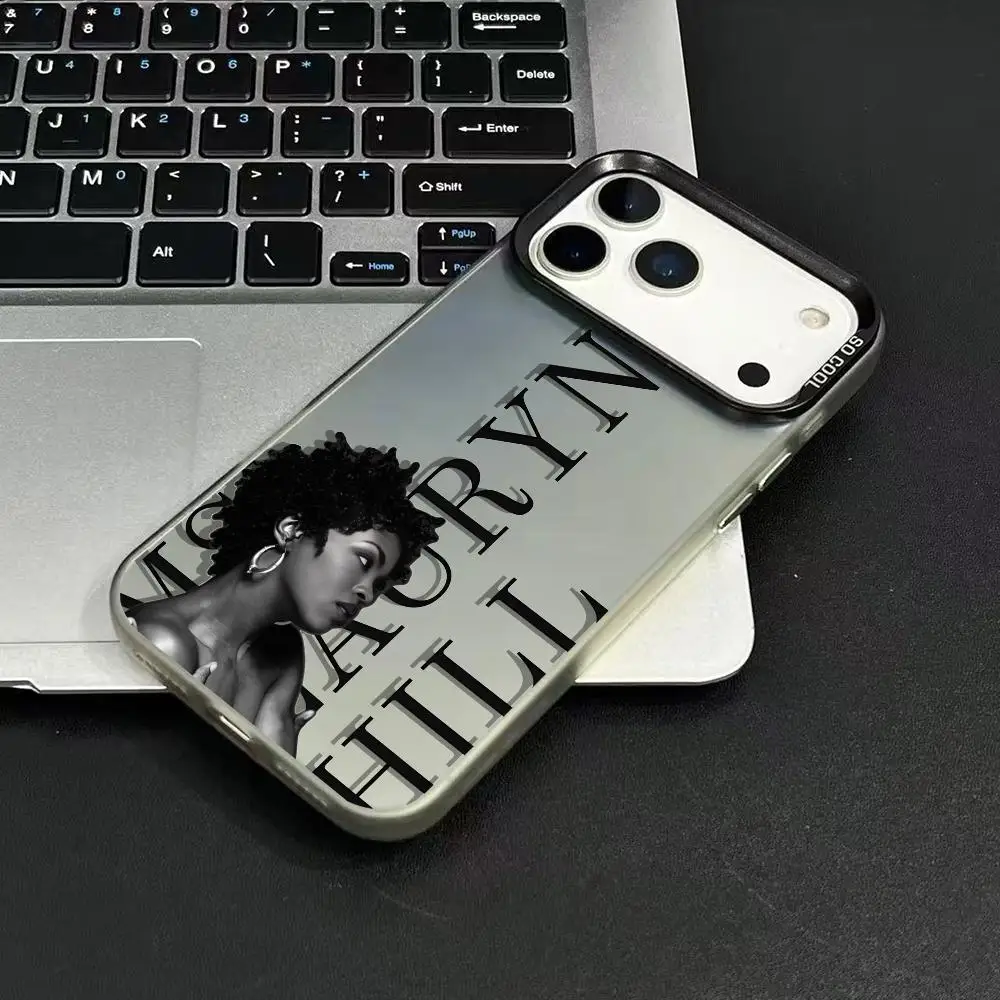 L-Lauryn HillS Singer moda Cassa Del Telefono Per iPhone 17 16 15 14 13 12 11 Pro Max Air Matte Laser Aurora Antiurto Funda