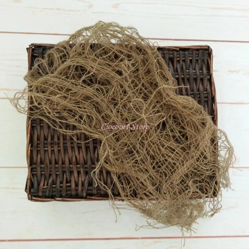 

Y1UB Реквизит для позирования для младенцев, винтажный слой мешковины из джута, фотостудия