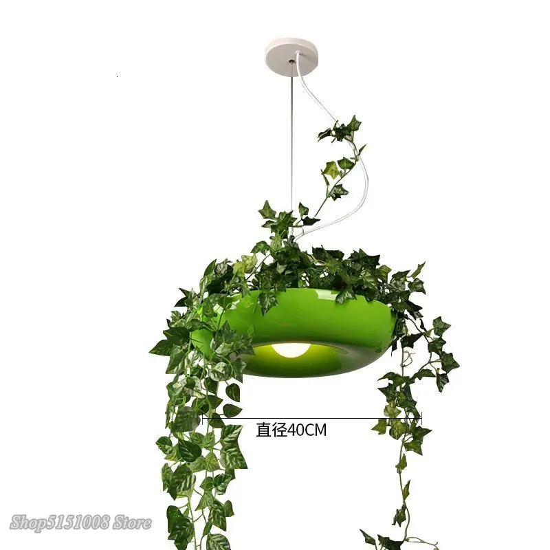 Nordic Plant Pendant Lights DIY garden Led Lamp Flower Pot Hanging Lamp Dining Room Restaurant Lighting Fixtures Home Decor