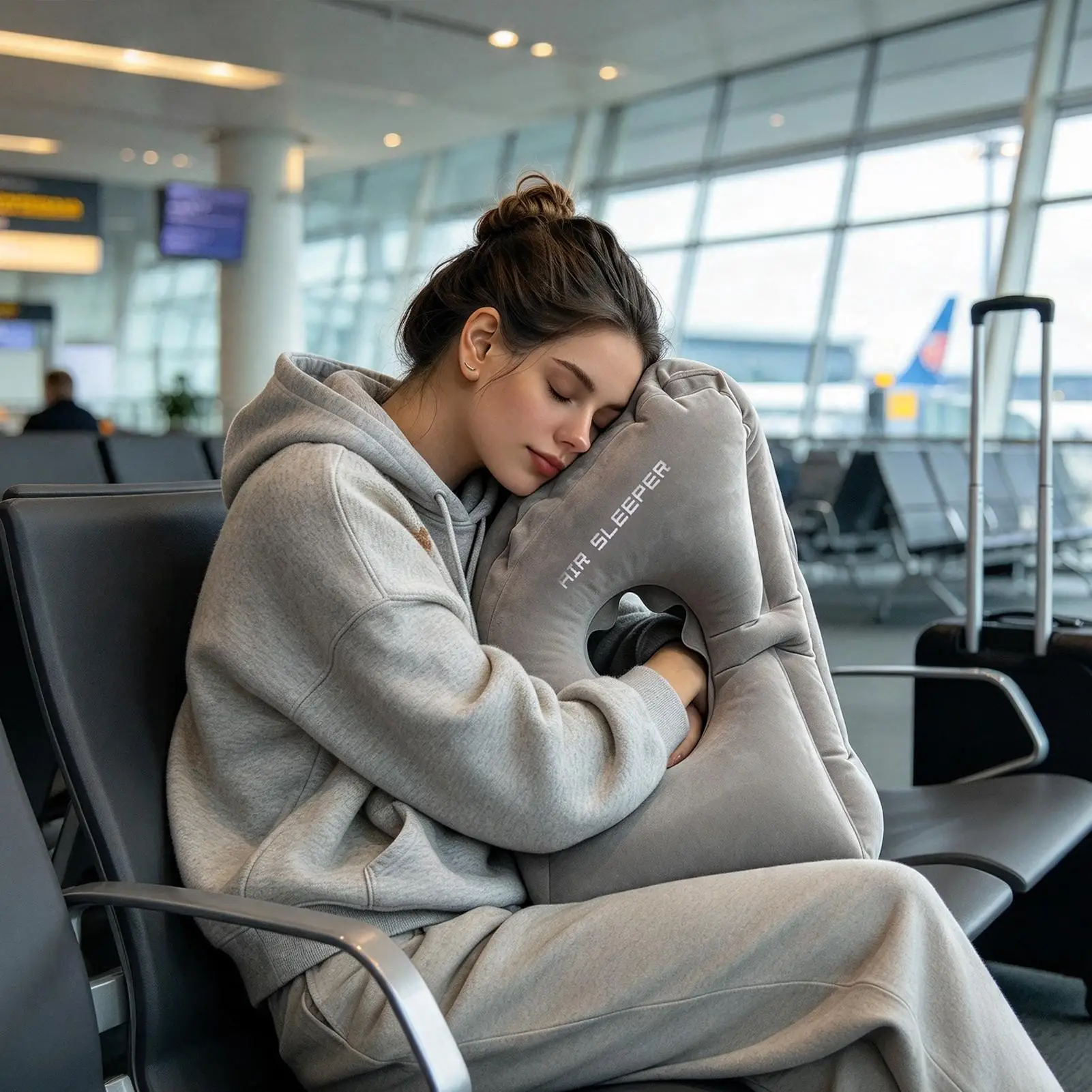 Inflatable Travel Pillow Travel Pillow For Long Hauls Flights Cars Office Napping Ravel Accessories Neck Support Thanksgiving