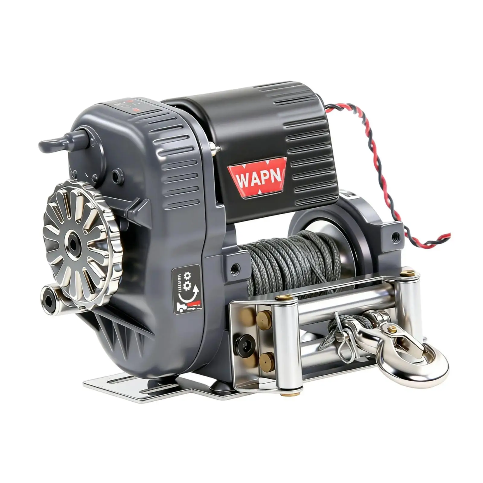 

1/10 Scale RC Crawler Winch, Portable, Sturdy, Easy to Use, Professional Premium Spare Parts, Durability Metal Accessories