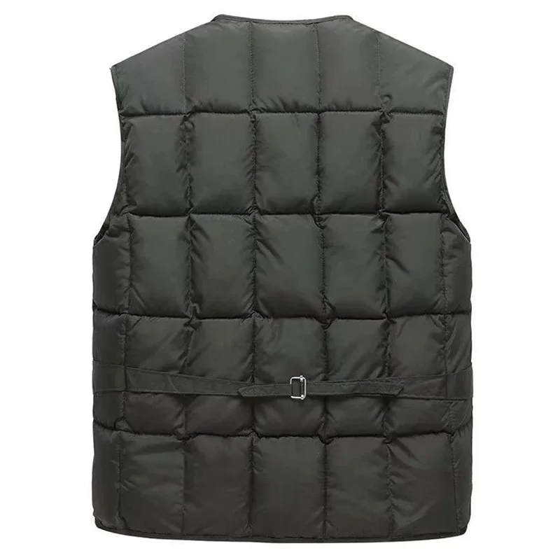 10 Pockets Men Winter Safari Down Cotton Vest US Outdoor Tactical Windproof Warm Big  Hiking Fishing Ski Cargo Fleece 