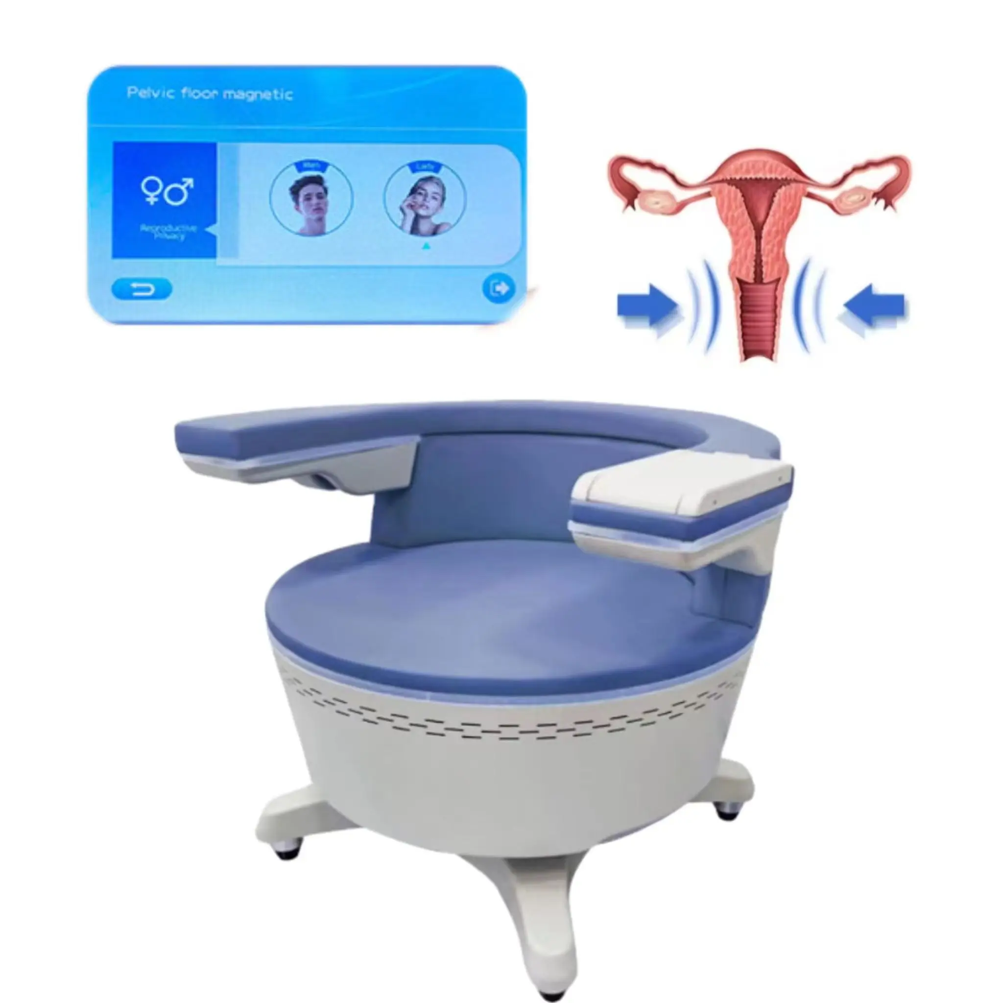 Ems Happy Chair Electric Muscle Stimulator Massage Urinary Incontinence Postpartum Repair Ems Pelvic Floor Chair Machine