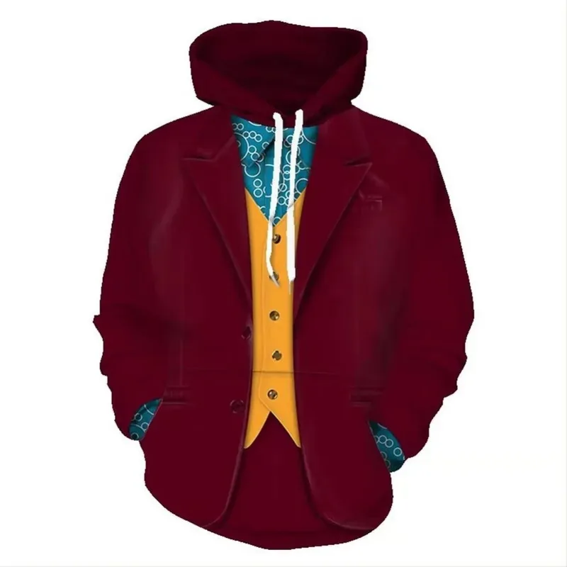 

Men's Women's The Coringa Cosplay Costume Jacket Suit Zipper Hooded Sweatshirt 3D x;2,f;5.n