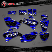 For Yamaha TTR110 TTR 110 All Years Motorcycle Fairing Graphics Background Decals Sticker Kit Customize Dirt Bike Decoration
