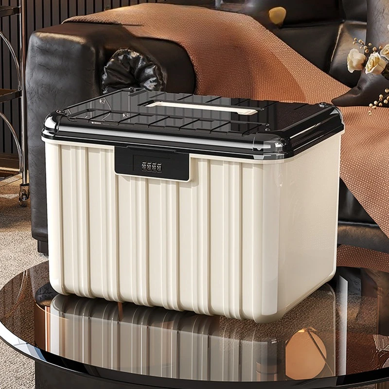 

Multifunctional Storage Box Combination Lock Storage Box Jewelry Clothes Cosmetics Organizer Boxes Bedroom Kitchen Organizers