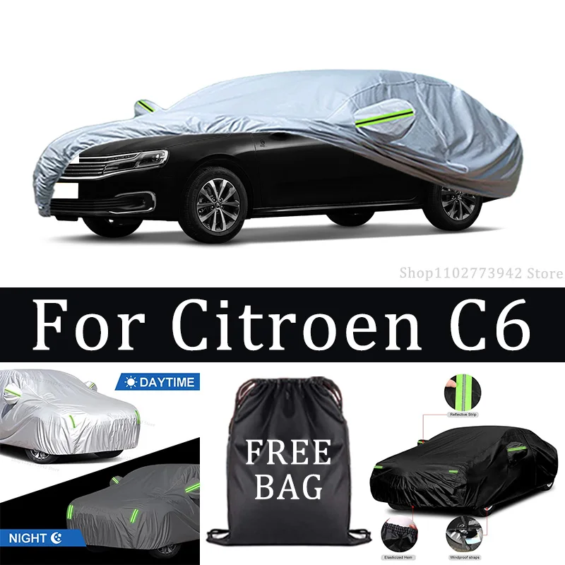 

For Citroen C6 Car Cover Car Waterproof All Weather Automobiles Full Exterior Covers - Sun-proof Outdoor Anti scratch