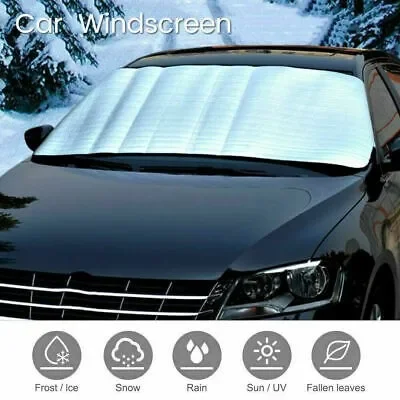 Car Windscreen Cover Front Cover Anti Snow Frost Ice Shield Dust Protector Heat Sun Mat Car Window Screen Frost Large Snow Cover