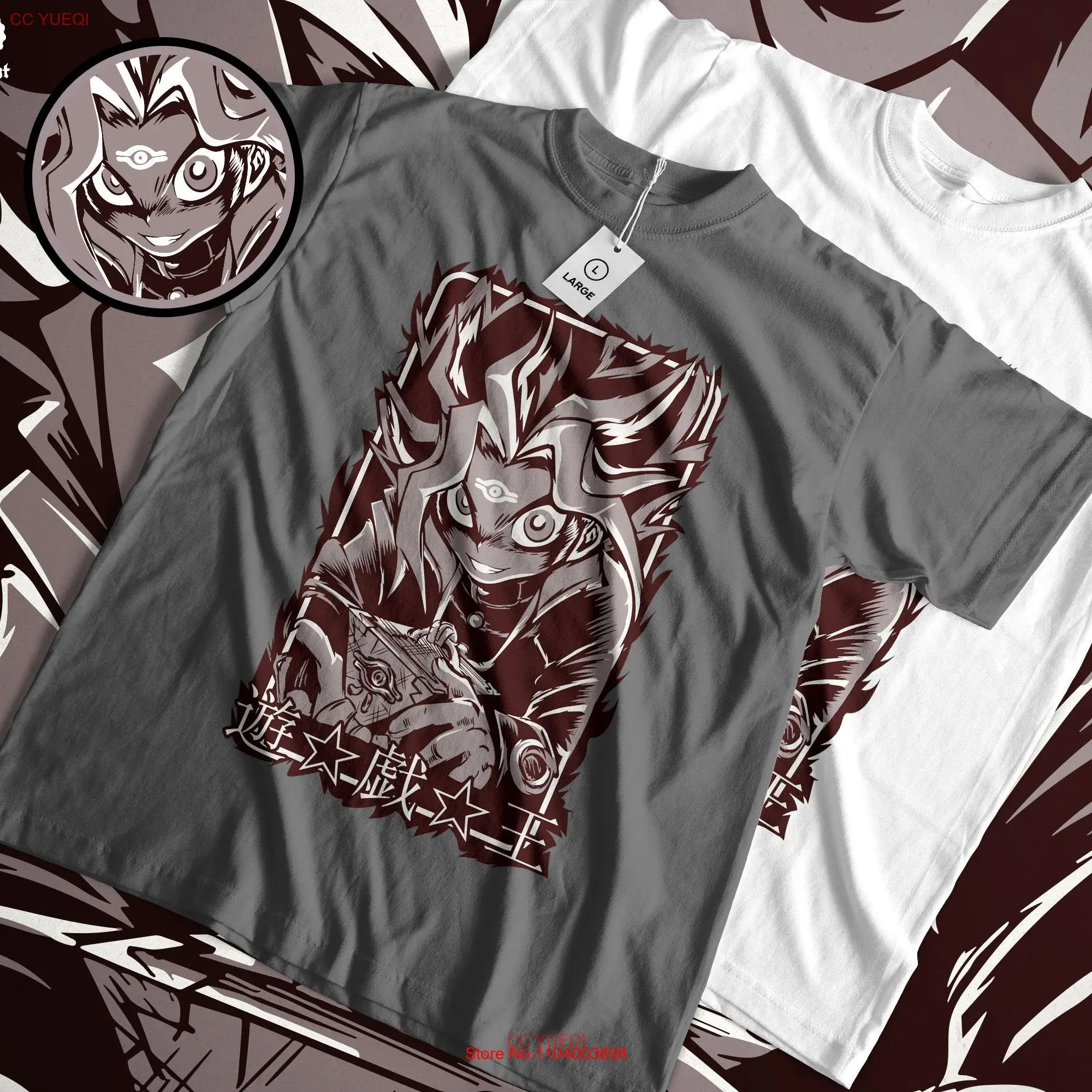 Yami Shadow Duelist T Shirt Japanese Anime Manga Card Game Top Tokyo Street Style Pharaoh Inspired Garment Duel Monster