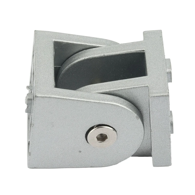 4040 Flexible Hinge Pivot Joint Aluminum Fittings Right Angle Connector For Aluminum Profile