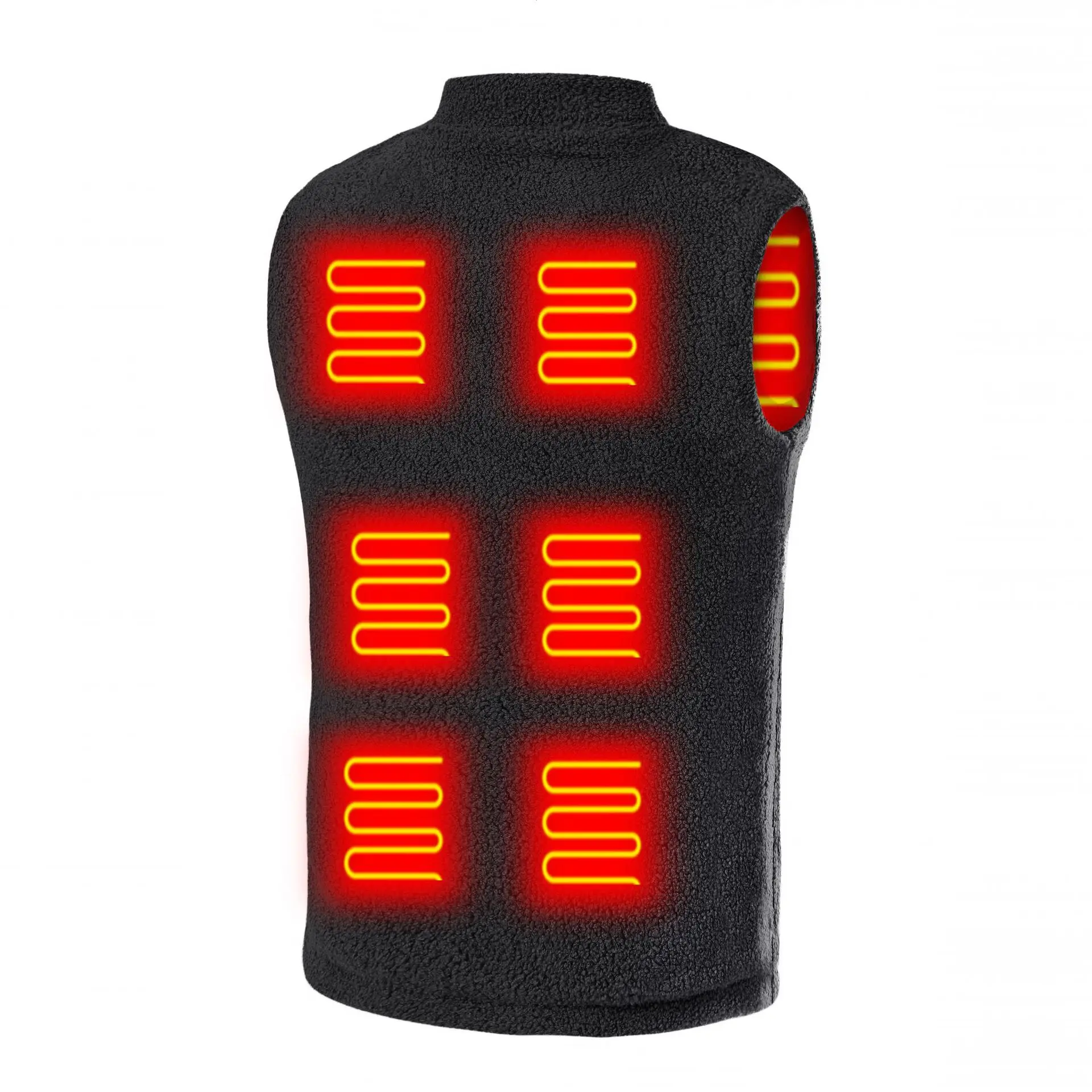 Winter USB Heated Vest 3-speed Adjustable Temperature Self-heating Vest Washable Sleeveless Heating Jacket for Outdoor Sport