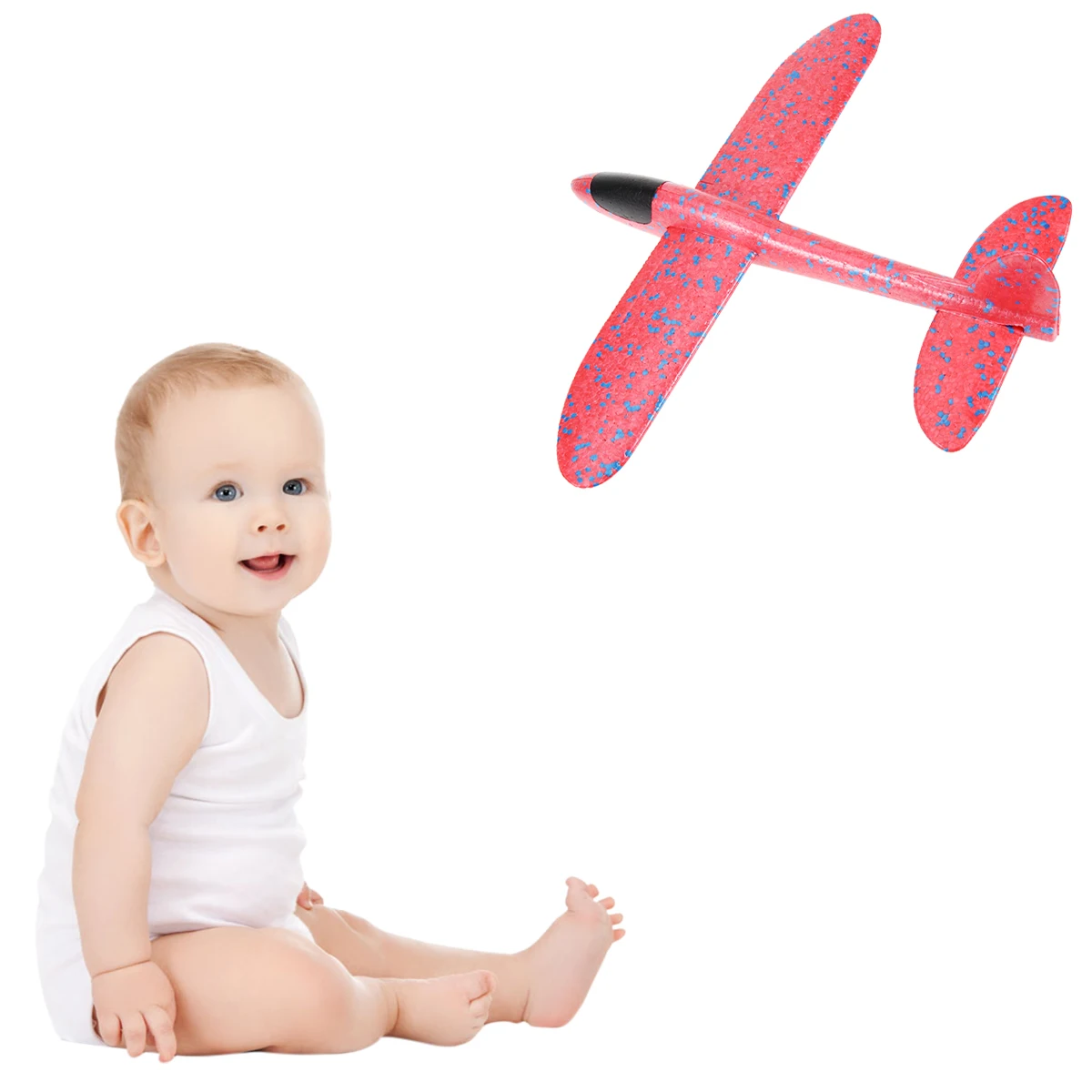 

2 pcs Airplane Toys Material Kids Outdoor Flying Glider Catapult Plane Hand Thrown NonRC Vehicle Play Set