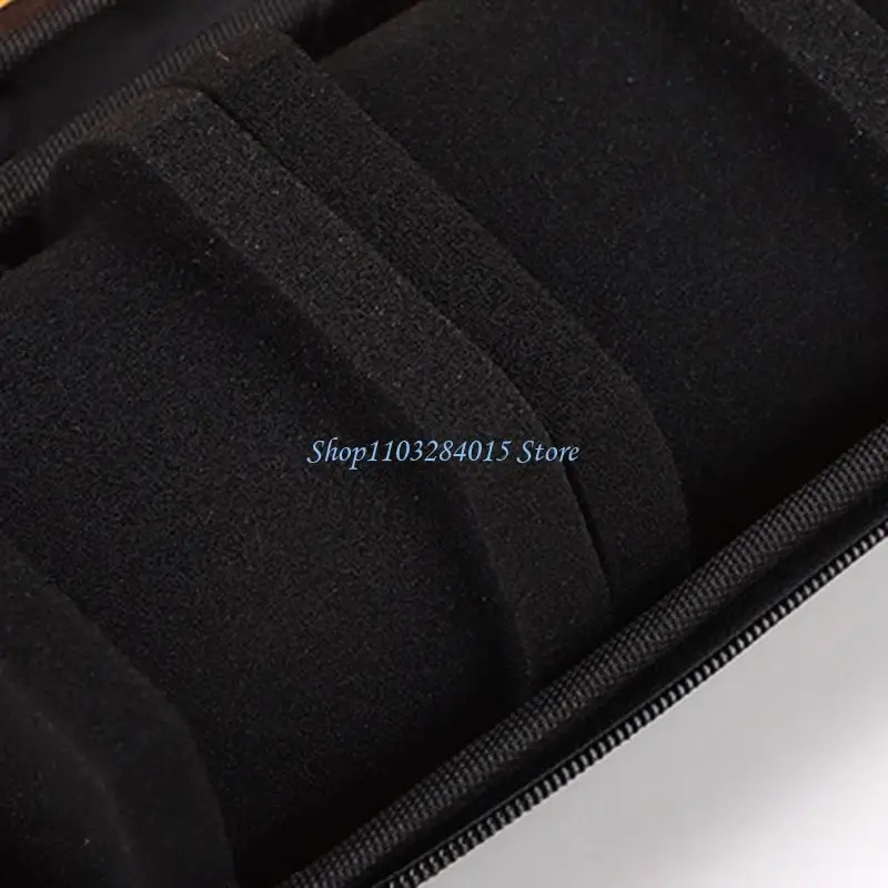 R6ff Portable Watch Storage Case Penyelenggara Aman Ritsleting Untuk Perhiasan Smartwatches