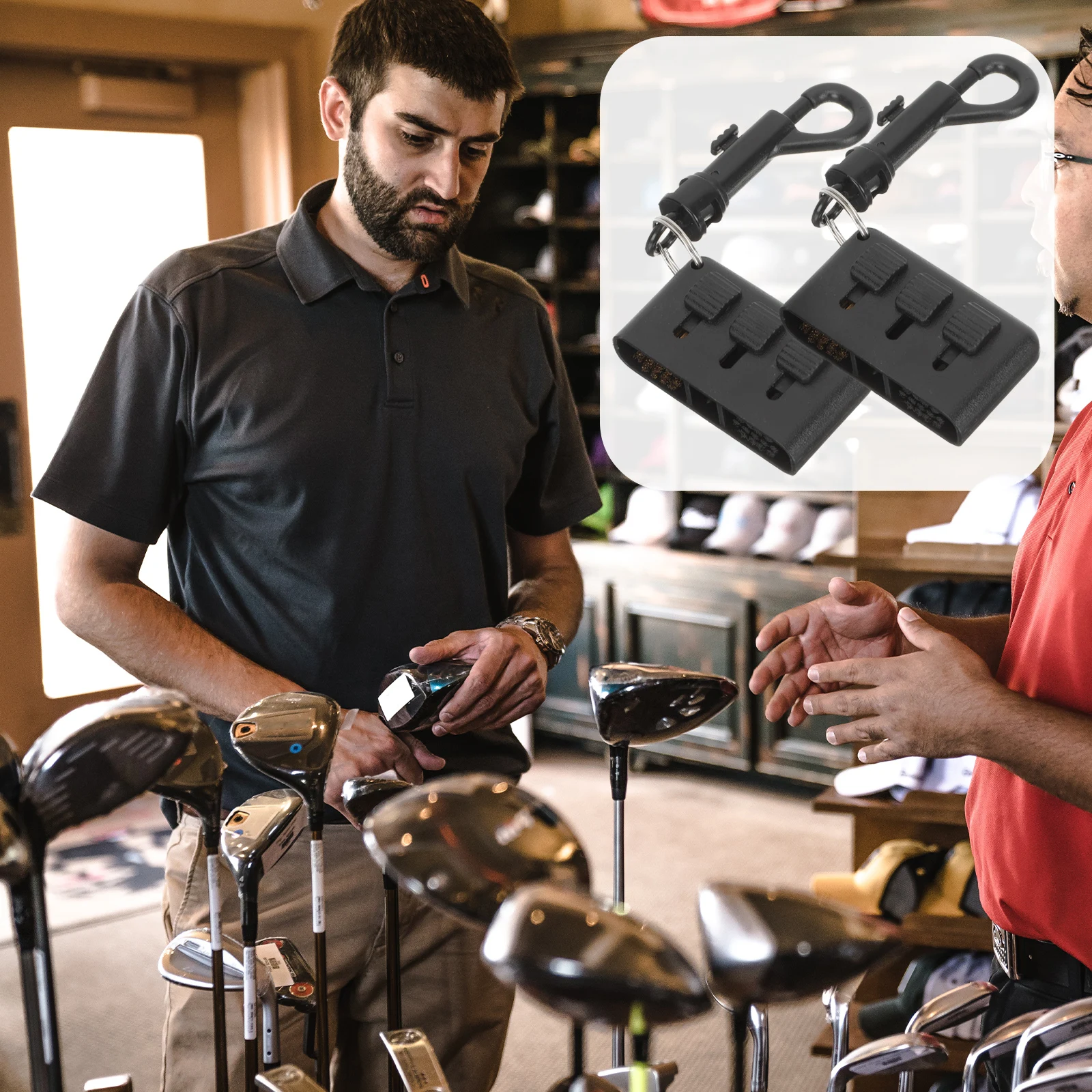 

2pcs Golf Club Cleaning Brush Portable Club Head Cleaner With Hook For Shoes Sneakers Outdoor Use Golfing Cleaning Tools