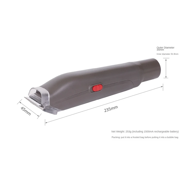 Pet Grooming Attachment Kit Suitable for Pet Vacuum Electric Clipper Hair Trimmer-AT35